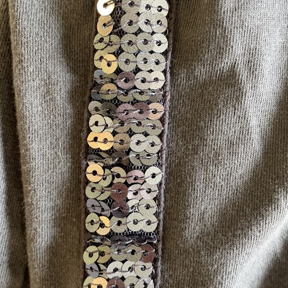 Sonoma Girls 6X leggings in gray with sequins lining both legs. - Picture 8 of 9